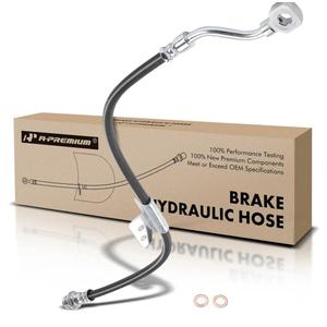 A-Premium Front Passenger Side Brake Hydraulic Hose Compatible with Chevy and GMC Models