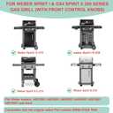 Grill Warming Rack for Weber 69866 67026, Grill Parts for Weber Spirit I/GS4 Spirit II 200 Series S210 S220 E210 E220 Gas Grill with Up Front Control (2017-Newer)Stainless steel Rack,21.5 Inch