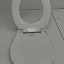 BEMIS 7750TDG Commercial Heavy Duty Open Front Toilet Seat with Cover, Industrial Seat with Secure Installation, Elongated, White