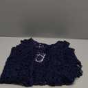 Women's Casual Long Crochet Vest Loose Fit Boho Lace Cover up High Low Sleeveless Cardigan One Size