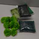 Gemscream 50 Pcs 3 Inch Green Yarn Pom Poms for Crafts Large Fuzzy Pompoms Big Pom Balls for DIY Hats Holiday Party Hanging Ornaments Home Decor