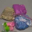 National Geographic 6 Lb. Moon Sand Combo Pack - 2 Lbs. Each of Blue, Purple and Natural Play Sand with Castle Molds - A Fun No Mess Sensory Activity