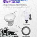 RV Toilet Valve,Car Accessories Camper Toilet Water Valve Kit,RV Parts Replacement,Fits All Aqua Magic V High and Low Models,Compatible with 31646,31647,31651,31653,31657,31658,31688,31687,Etc