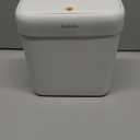 JOYBOS Trash Can with Lid, 2.6 Gallons/9.2 Qt Garbage Can with Press Top, Small Trash Can Dog Proof, Plastic Trash Bin, Waste Basket for Rv Bathroom Kitchen Bedroom Office White