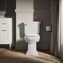 KOHLER 20110-0 Brevia, Slow Close Toilet Seat, Elongated Toilet Seat, Grip-Tight Bumpers Quick-Attach Hardware, White