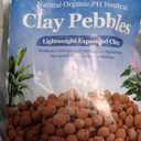 Riare 2 LBS Organic Expanded Clay Pebbles - 4mm-16mm Natural Leca Balls Lightweight Hydroponic Clay Pebbles Aggregate for Indoor Plants, Hydroponic Growing, Plants Drainage, Aquaponics