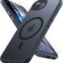 Miracase for iPhone 16e case & iPhone 17e Case for MagSafe [with 29H+ Screen Protectors] TOP Military-Grade Protection Shockproof with Velvet Touch for iPhone 16e/17e Phone Case 6.1", Matte Black