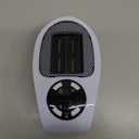 Mini Plug in Heater, Portable Wall Space Heater with Remote, Small Wall Outlet Heating with Adjustable Thermostat and 12H Timer, LED Display for Home Office Bathroom Indoor Use (Ivory)