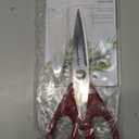 KitchenAid All Purpose Kitchen Shears with Protective Sheath Durable Stainless Steel Scissors, Dishwasher Safe, Soft Grip Comfort Handle, 8.72 Inch, Red