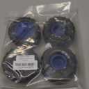 1/18 RC Monster Truck Tires and Hard Plastic Wheels Rims 12mm Hex 1/10 Rubber Buggy Off Road Tyres OD 100mm for 1/16 1/12 1/14 Scale Truck Car Traxxas E-REVO HSP HPI Tamiya Losi 4PCS (Bule)
