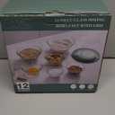 COOK WITH COLOR 12 Pc Glass Mixing Bowl Set with Lids  Borosilicate Glass Nesting Bowls for Cooking, Baking and Meal Prep, Sage