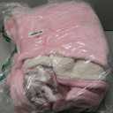 Electric Heated Blanket Sherpa Full Size 72"x84" Pink Machine Washable 6 Heat Settings 10 Hours Auto Off Overheat Protection for Home Office Use