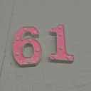 Pink Glitter 16 LED Light Up Numbers - Sweet 16th Party Decorations for Girls, Battery Powered Marquee Numbers for Birthday Night Light & Home Decor