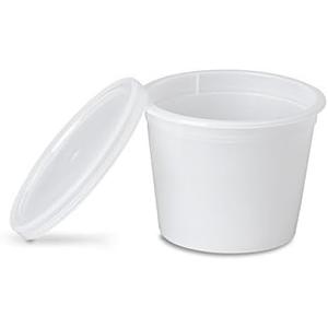 OAKRIDGE PRODUCTS Deluxe 4oz Deli Food Storage Containers Designed for Fridge and Freezer (50 Pack)