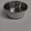 GORILLA GRIP Set of 2 Dog Bowls, Holds 6 Cups (48 fl oz), Heavy Duty Metal Food and Water Bowl for Feeding Dogs and Cats, Dishwasher Safe, Rust Resistant Stainless Steel, BPA Free Rubber Base, Black