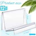 Qunclay 6 Pcs Purse Display Stand Clear Acrylic Wallet Display Stand Purse Holder Handbag Organizer for Bag Phone Cards Store