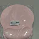 Mouse Pad with Wrist Rest, Ergonomic Mouse Pads for Desk, Office Non-Slip Mousepad with Gel Wrist Support(Light Pink, 10.6''L x 9''W)