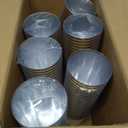 FOCUSLINE 200 Pack 12 oz Gold Rimmed Plastic Cups, Clear Plastic Cups Tumblers, Heavy-duty & Fancy Disposable Hard Cup 12 Ounce with Gold Rim for Wedding Cup Elegant Party Cups, 200 Count