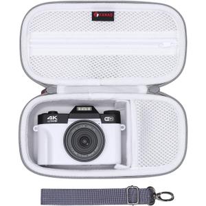 XANAD 4K Digital Camera Case for Sony Alpha 6100,6000,6700,6600,6400,RX100 VII or Sony Alpha ZV-1,ZV-1F,ZV-E10,ZV-E10 II 4K Vlogging Camera, with Shoulder Strap(Gray) (Grey)