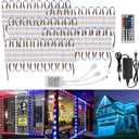WICHEMI 50FT LED Light Modules for Business Window Light Commercial Storefront Lights 100PCS LED Module for Signs 0.92W 3 LED 5050 SMD RGB Adhesive Waterproof Strip Lights for Store Advertising Dcor