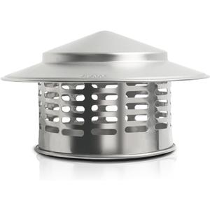LangRay Chimney Caps for Outside, Stainless Steel Chimney Cover with Screen, Round Stove Pipe Cap, Roof Exhaust Vent Cap, Fireplace Roof Vent Cover Rain Caps for Chimney Stovepipe Finial (6.3 inch)