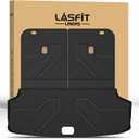 LASFIT Cargo Mats & Backrest Mats for Kia EV9 2026 2025 2024, All Weather TPE Custom Fit Car Trunk Mats Cargo Liners for Kia EV9 2024-2026, Black