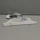 Qeke 10" Bathroom Corner Shelf, 2 Pack Recessed Shower Shelf Caddy, SUS304 Stainless Steel Shelf Wall Mount Triangular, No Drilling Matte White