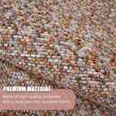 Yancorp Front Door Mat Indoor Entrance for Inside Entry 17" x 29.5" Non-Slip Welcome Mat Rubber Backing Dirt Resistant Absorbent Indoor Doormat for Entryways, Front Doors, Hallways, Orange Pink