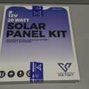 Voltset 12V Solar Battery Charger - 20W Waterproof Solar Panel Kit with Smart MPPT Controller - Trickle Charger Maintainer for Car RV Boat Marine Trailer Automotive Trailer Truck Motorcycle