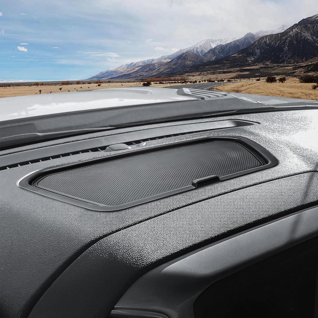 Dash Storage Tray Compatible with (2019-2026) Chevy Silverado/GMC Sierra 1500 & (2020-2026) Silverado/Sierra 2500HD 3500HD Accessories - Center Console Dashboard Organizer Insert Divider, Black