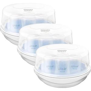 Philips AVENT Microwave Steam Sterilizer for Baby Bottles, Pacifiers, Cups and More, SCF281/05 1 Pack