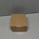 White Marble Coasters with Bling Particles, Set of 4 - Natural Marble Stone Drink Coaster with Protective Silicone Feet, 4 inch Diameter, 0.4 inch Thick - Heat-Resistant Coasters for Coffee Table