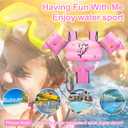 Chriffer Kids Swim Vest Life Jacket for 30-55 Pounds Boys and Girls, Toddler Floaties with Shoulder Harness Arm Wings for 2,3,4,5,6,7 Years Old Baby (Pink)