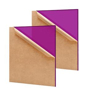 2 Pack 16'' x 20'' Translucent Purple Acrylic Sheet, 3mm Thick Acrylic Plastic Sheet Plexiglass Board for Laser Cutting and DIY Craft Projects