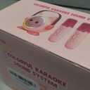 Mini Karaoke Machine Toy for Kids, Portable Karaoke Machine with 2 Wireless Microphone for 4,5,6,7,8,9,10,11,12+ Years Old Christmas Birthday Gifts Girls Boys (Pink)