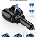 [2026 Upgraded] Cigarette Lighter Splitter, SUPERONE 180W 2-Socket Cigarette Lighter Adapter with Dual QC3.0 and 20W PD USB C Car Charger Splitter for GPS/Dash Cam/Laptop/iPad/iPhone 17/16/15/14/13/12