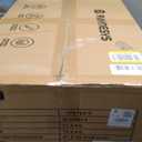 29 Inch Bar Height Bar Stools Set of 2, 29" Barstools for Kitchen Island Counter, Backless Bonded Leather Bar Height Stools with Thick Saddle Seats & Heavy Duty Metal Base, Easy Assembly, Brown/Black