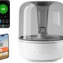 Airversa Humelle HomeKit Smart Humidifier with Thread (HomePod Mini/Apple TV4K 2021 or Higher Required), Water Tank Capacity 5.5 L, for Rooms up to 50 m2 (Pebble Grey)