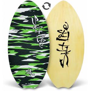 SALT LIFE Wooden Skimboard with EVA Traction Pad, 39 or 41 Inch
