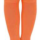Century Star Kids Boys Soccer Socks Toddler Girl Athletic Socks Cotton Stockings (1-3T, 1 Pair Deep Orange)