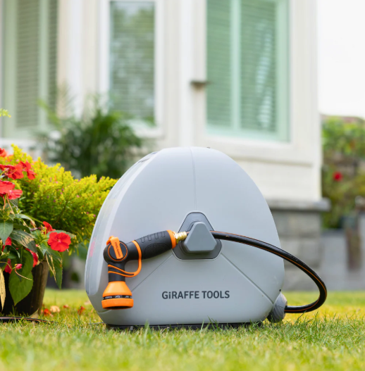 Ground-Mounted Retractable Hose Reel 82ft-130ft