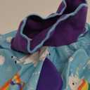 LovinPet Pet Clothes Large Dog, Anti Licking Dog Recovery Clothes, Lightweight Onesie, Starlight Rainbow/Wild Horse Prints American Bully Pajamas, UV Protection, Adorable pet PJ's/Medium (Blue)