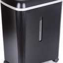 WOLVERINE 8-Sheet Super Micro Cut High Security Level P-5 Ultra Quiet Paper/Credit Card Home Office Shredder with 4.5 gallons Pullout Waste Bin SD9101 (Black)