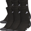 adidas Boys' Youth Athletic Cushioned 6-Pack, Crew Socks Kids for Sports, Durable & Breathable