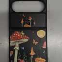 for Pixel 9 Pro/Pixel 9 Case - Women Girls Cute Phone Cover Girly Pretty Aesthetic Mushroom Unique Design with Camera Cover and Ring Stand Funda for Pixel 9 Pro/Pixel 9