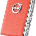 Car Key Fob Cover for Volvo XC90, XC60, XC40, S60, S90, V90, Zinc Alloy Frame Leather Surface
