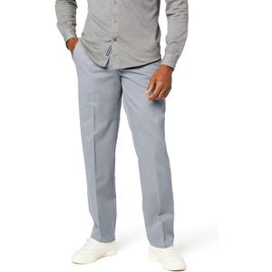 Dockers Men's Classic Fit Workday Khaki Smart 360 FLEX Pants (Standard and Big & Tall) (Gray) 34x34