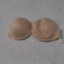 Women's Bare Push Up Strapless Bra, Bras for Women 34D Beige