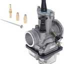 Universal Motorcycle Racing Carburetor PWK 21MM,Fit for 2T 4T Engine Scooter Motorcycle ATV Quad Pit Bike 50cc-80cc PWK Carburetor (Black,21MM)