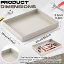 Maxdot 16 x 2. 5 x 20 in Polypropylene Utility Tray Multifunctional Rectangular Plastic Containment Tray for Lab Kitchens Cosmetics Work Benches Shelf Use